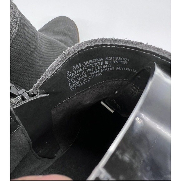 Kensie Womens Size 8.5 Gerona Flexible Foam Suede Casual Ankle Booties Dark Gray - Picture 9 of 9